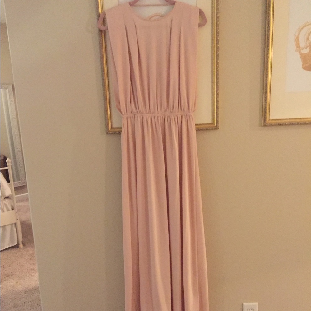 Rose Pink Gown with Open Back H&M