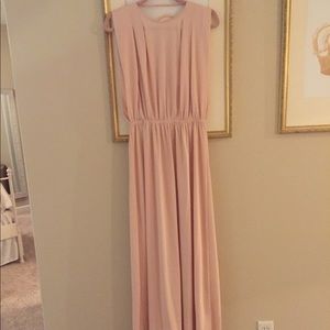 Rose Pink Gown with Open Back H&M