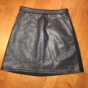 Black Moto top shop mini skirt