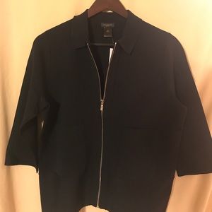 Ann Taylor front zip sweater jacket NEW