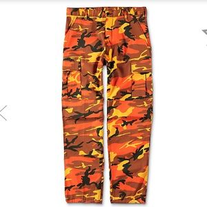 Orange camo pants