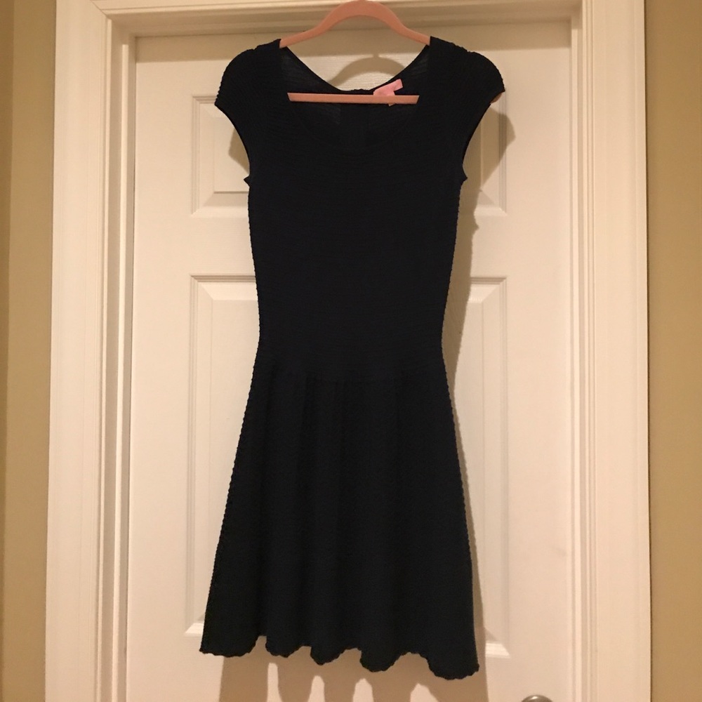 Lilly Pulitzer navy knit dress
