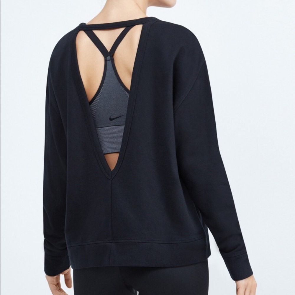 Open back Nike crew sweater