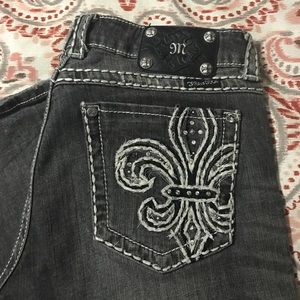 Miss Me Jeans with Fleur Fe Lis Embellishment
