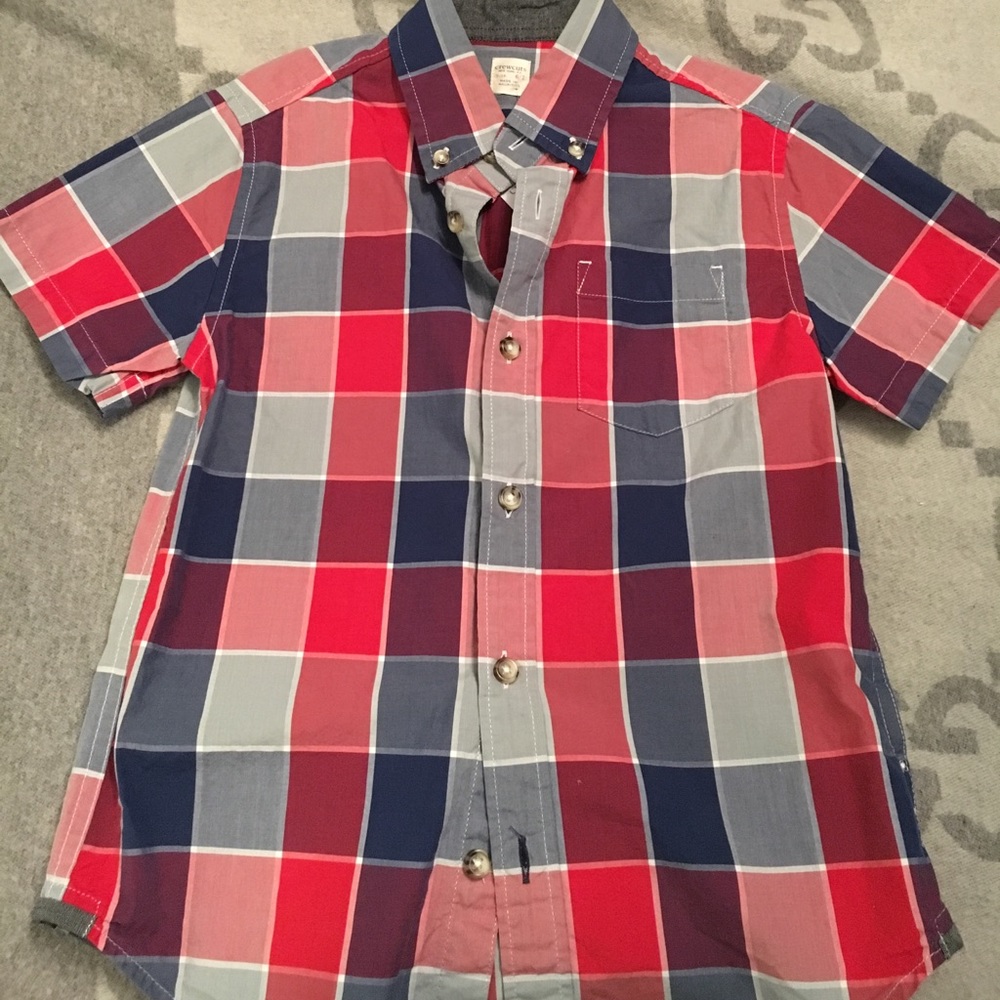 JCrew plaid button down