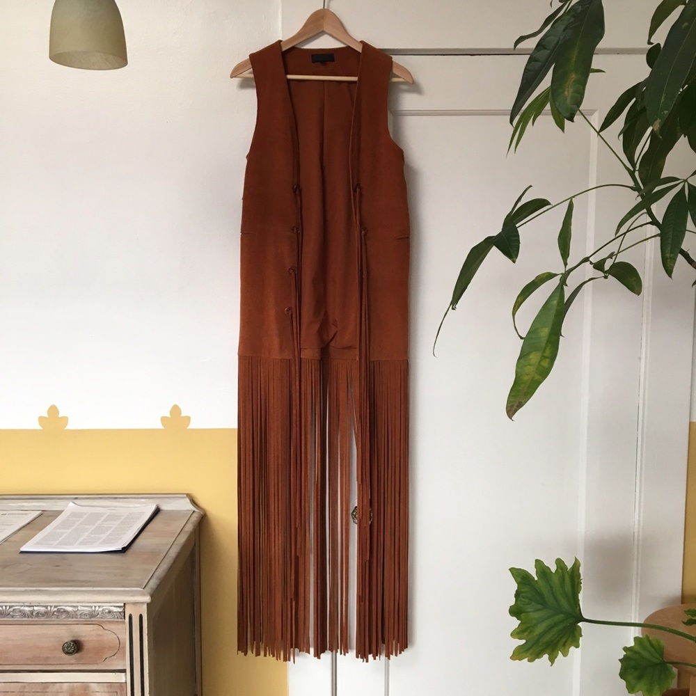 NEW Intermix Suede Vest