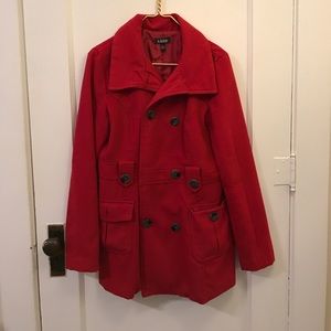 Red Pea Coat