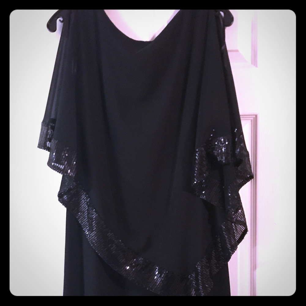 Little black dress.