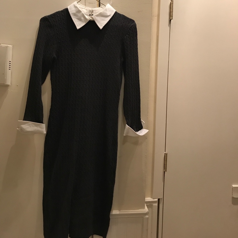 Ralph Lauren Dark Grey Sweater Dress