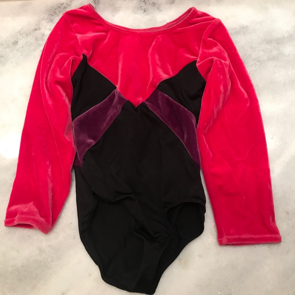 Freestyle by Danskin Pink, Purple, & Black Leotard