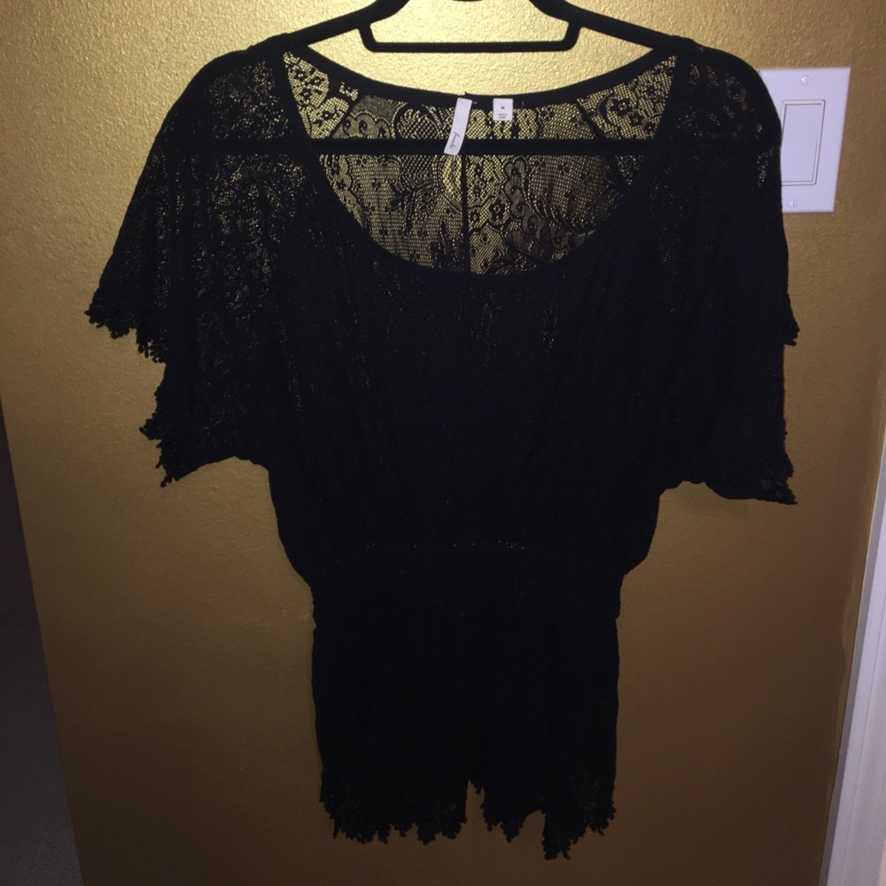 Adorable Black Lace Shirt!