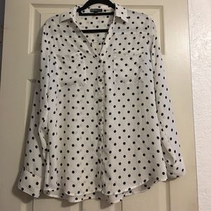 Express White with Black Polka Dots Portofino