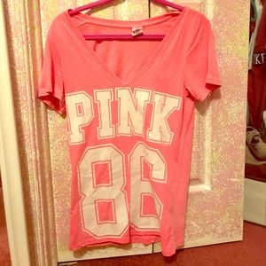 Victoria's Secret pink v neck tee
