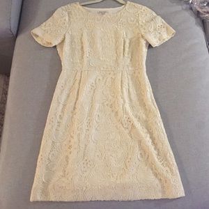 Ivory White Madewell Lace Overlay Dress