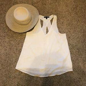 Banana Republic crisscross back sleeveless blouse