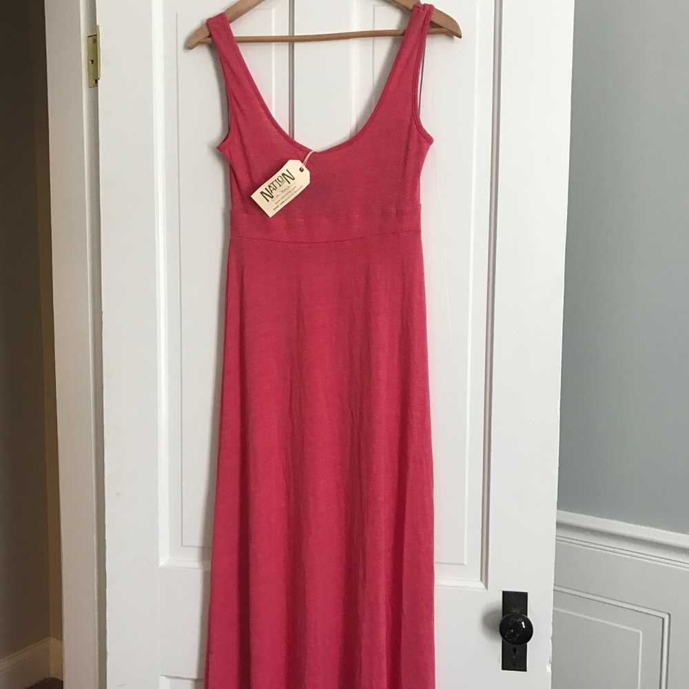 Nation LTD dusty rose maxi dress