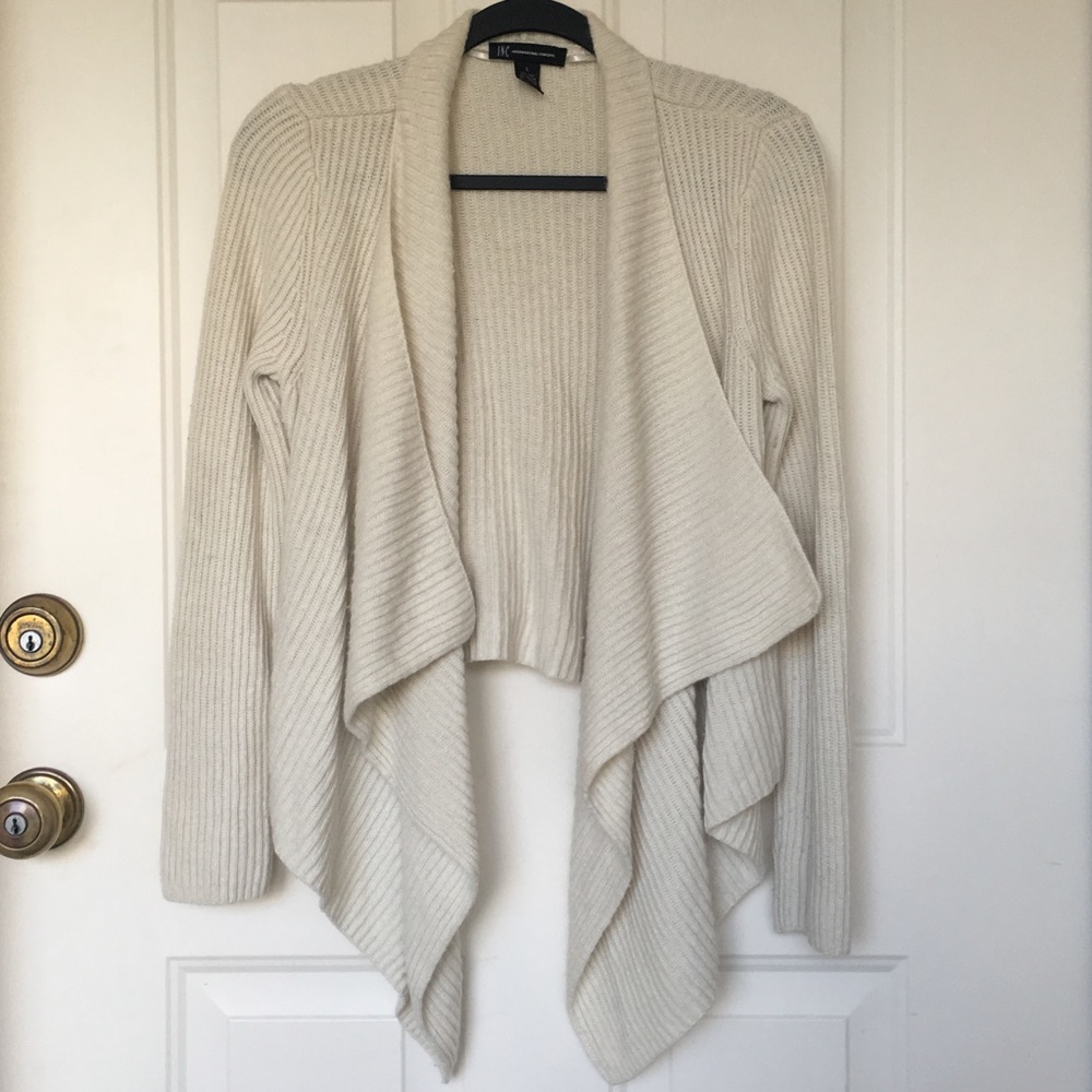 INC Cream Cardigan