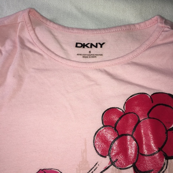 3/$25 DKNY Girls Long Sleeve Tshirt Super Cute - Picture 3 of 5