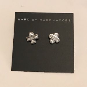Marc by Marc Jacobs Crystal Cross Earrings