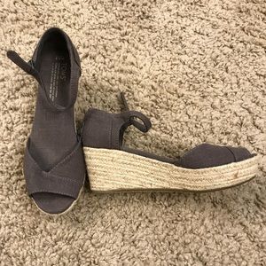 Tom's Platform Wedge Sandals