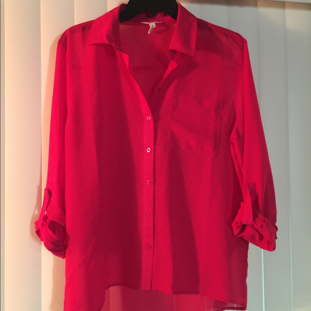 Red women's blouse