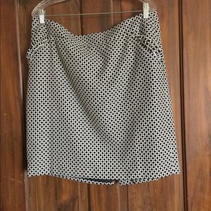 Loft black/white skirt
