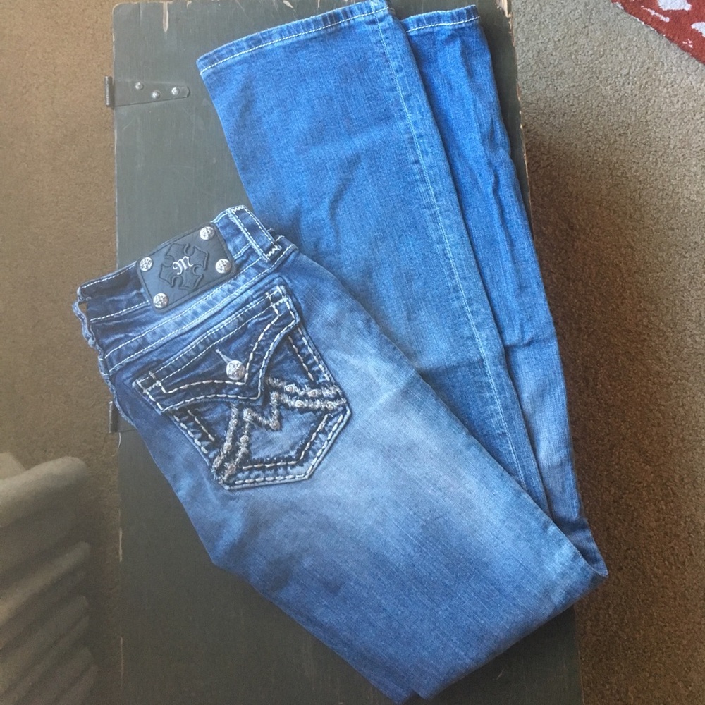 Miss Me signature boot cut jeans. Never worn.