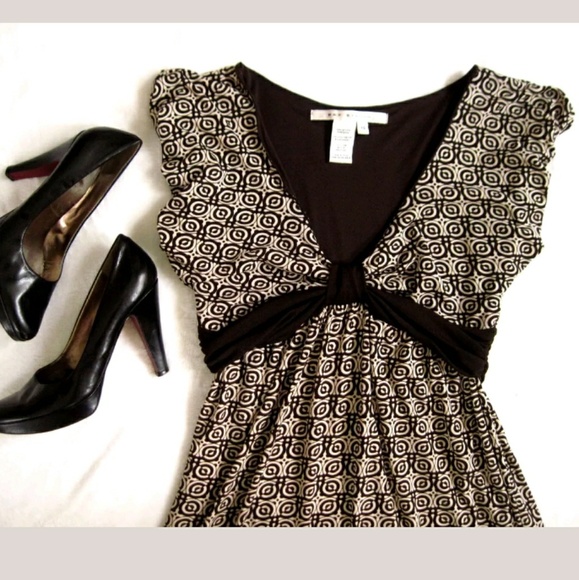 Max Studio Op Art Illusion Circle Print Dress - Picture 2 of 4