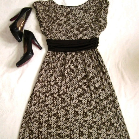 Max Studio Op Art Illusion Circle Print Dress - Picture 4 of 4