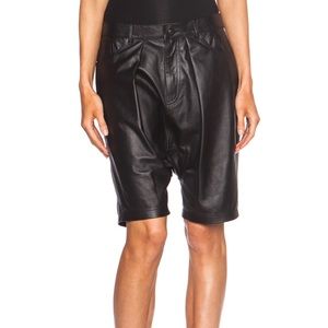 R13 leather shorts