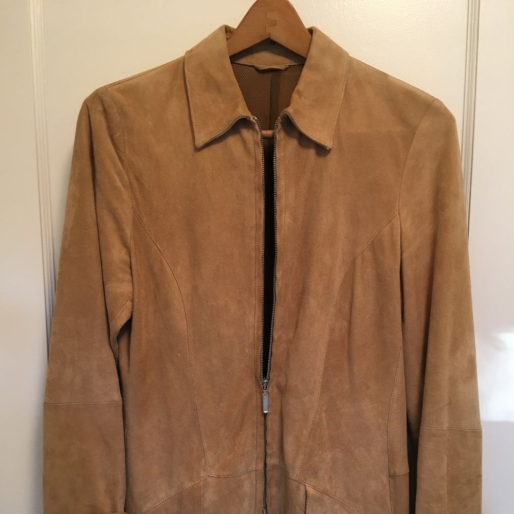 Burberry Zippered Suede Jacket / Blazer