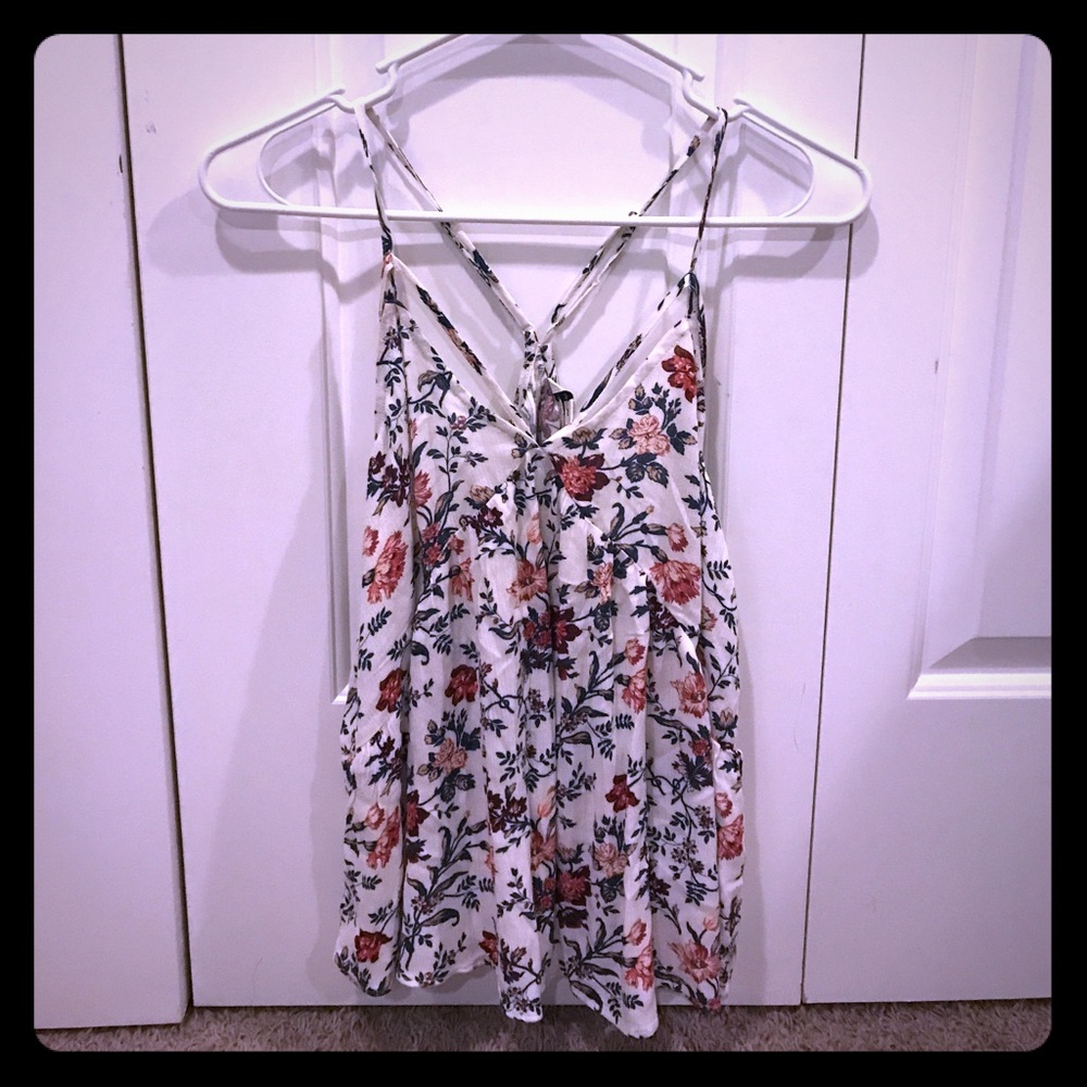 American Eagle Floral Tank Top