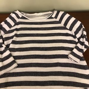 Navy stripe sweatshirt sweater