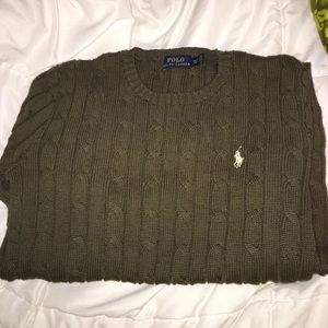 NEEDS TO GO Ralph Lauren green crew neck sweater