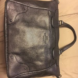 Coach Gunmetal Mickie Satchel