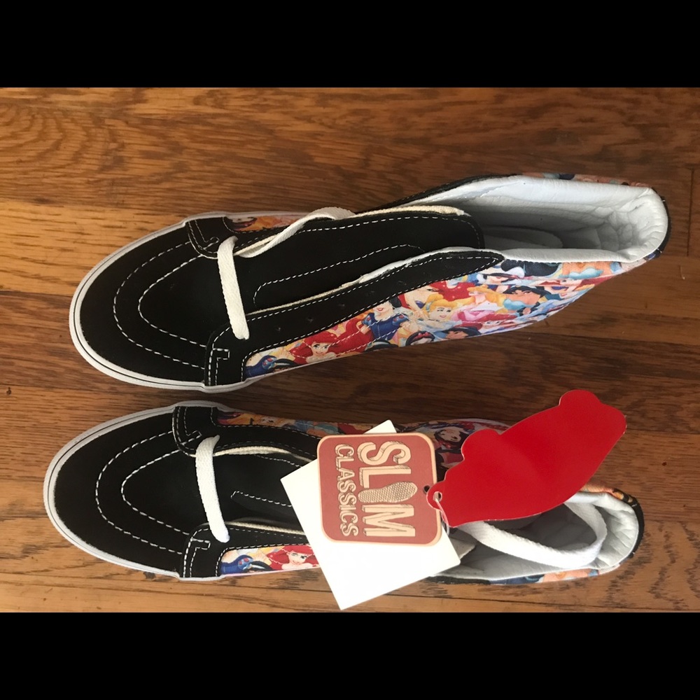 New Disney Princess Sk8 Hi Vans Women's size 7