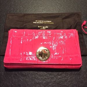 NWOT Kate Spade patent leather clutch