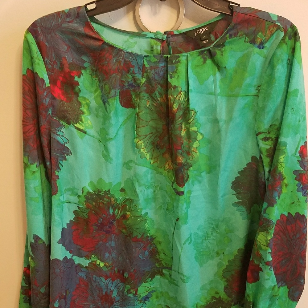 Jcrew watercolor print top