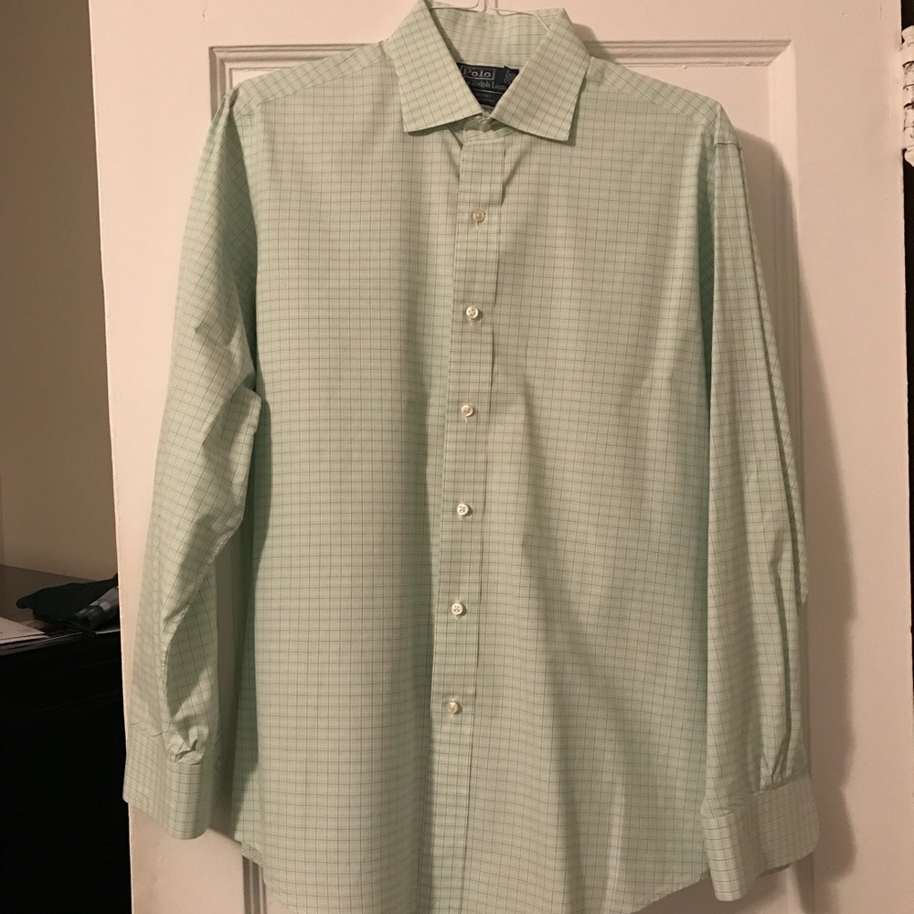 Polo by Ralph Lauren Men’s Green Dress Shirt