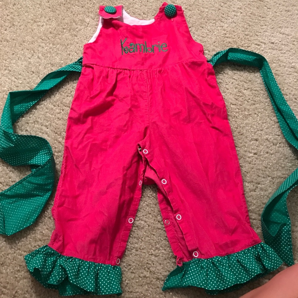 Size 18 month overall. Jitterbugs brand.