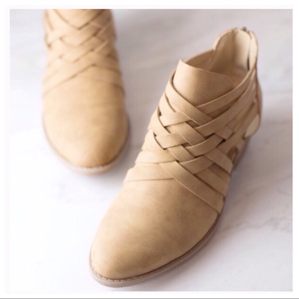 🔥Last Pair🔥Low Heel Crossover Booties - Picture 7 of 8
