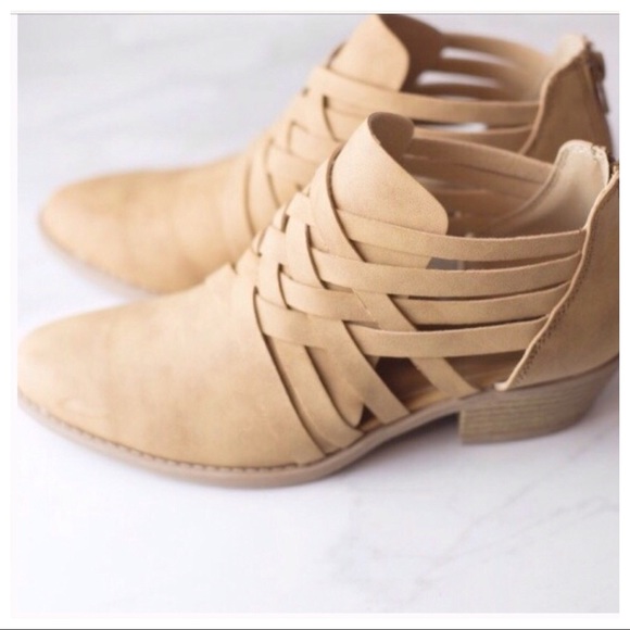 🔥Last Pair🔥Low Heel Crossover Booties - Picture 5 of 8