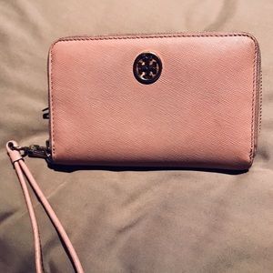 Used Tory Burch Leather Parker Wristlet