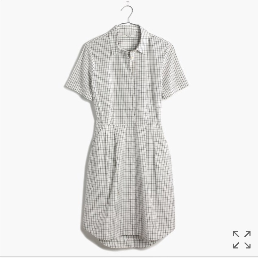 Madewell OpenBack Grid Dress