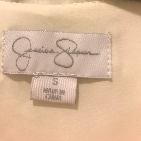 Jessica Simpson NWT faux fur cream cover up - Picture 4 of 6