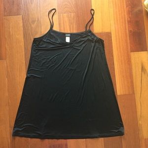 Black Hanro Microfiber Chemise