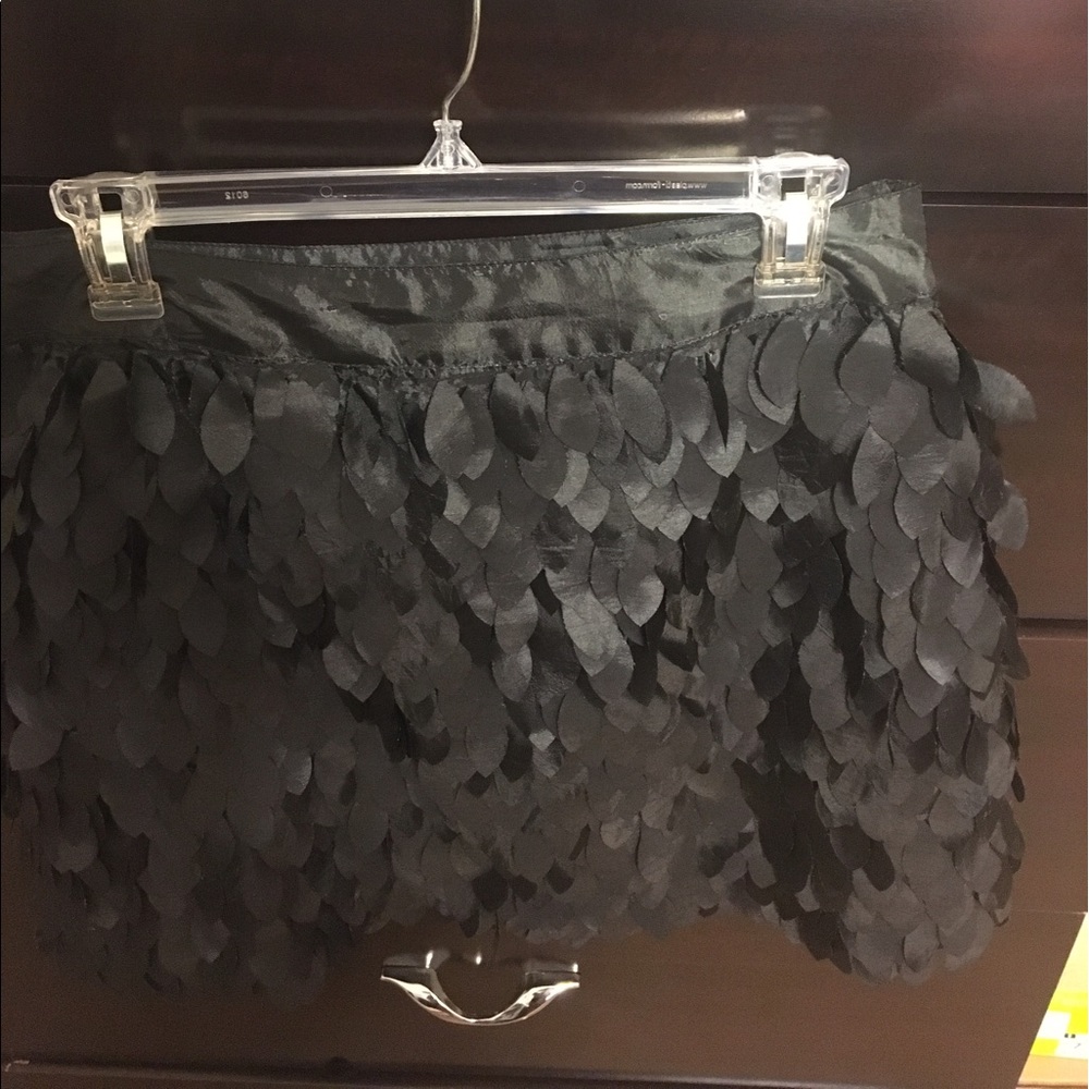 Kardashian Kollection Feather Mini Skirt