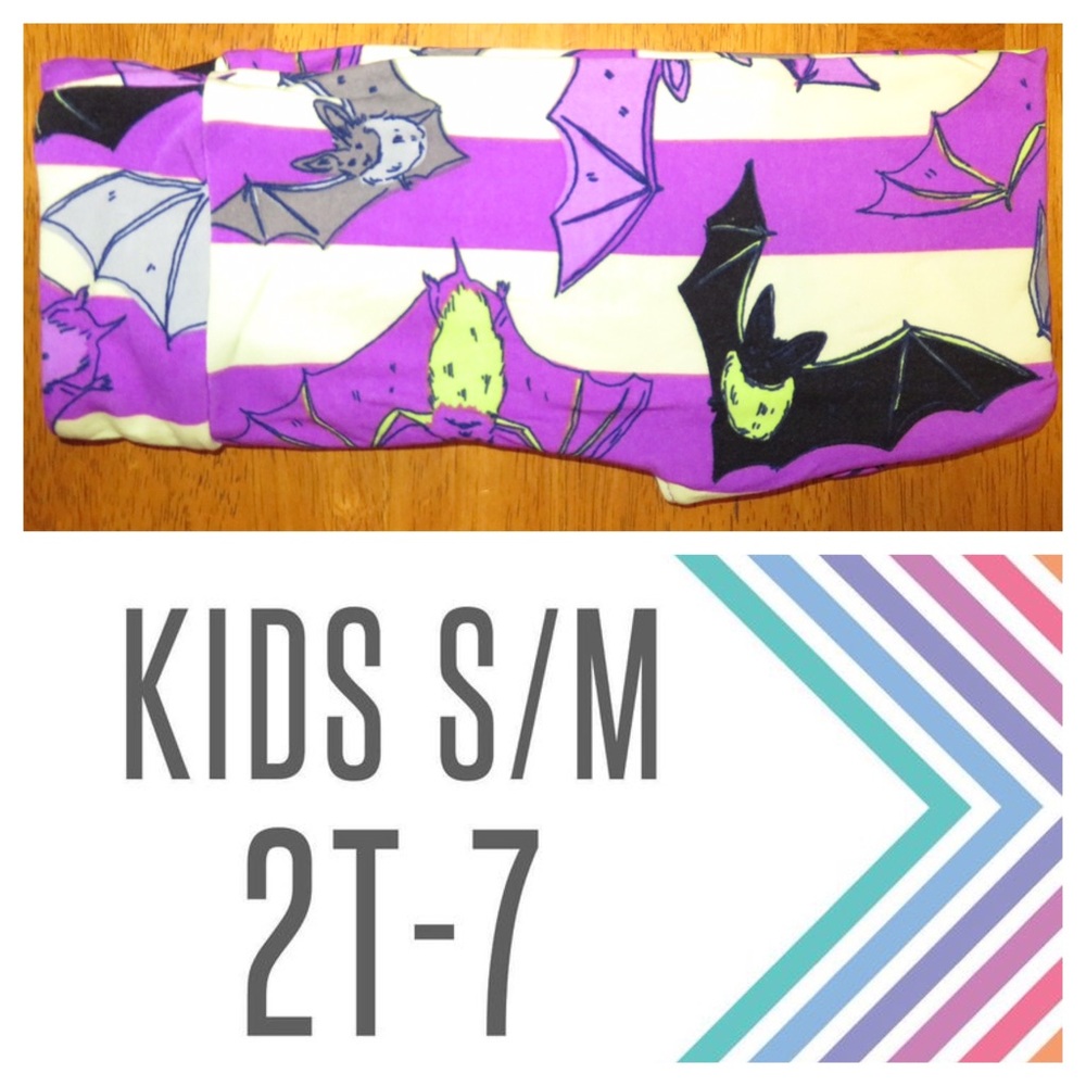 LuLaRoe Kids S/M Halloween Legging (Bat)