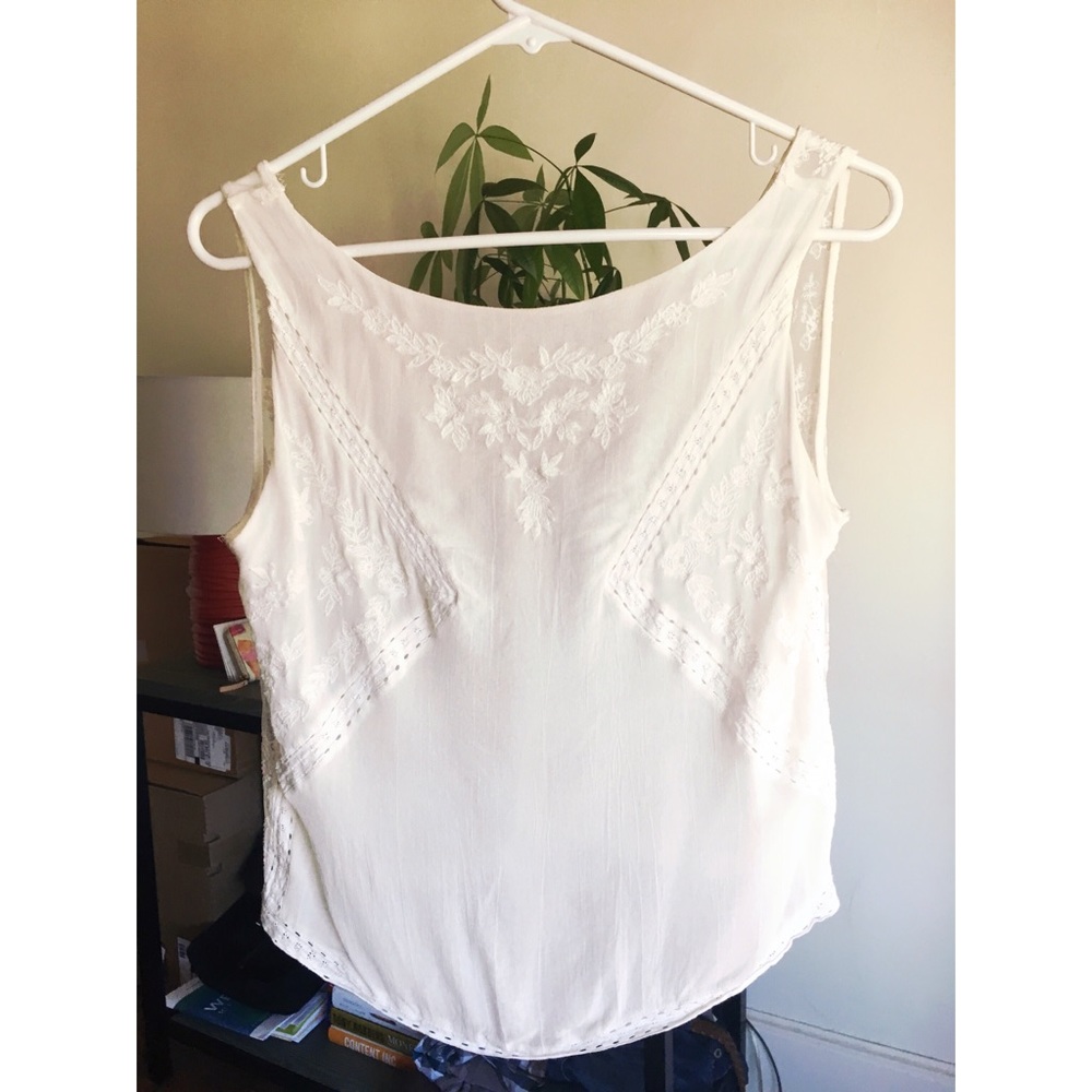 Zara Sheer Lace Tank Top