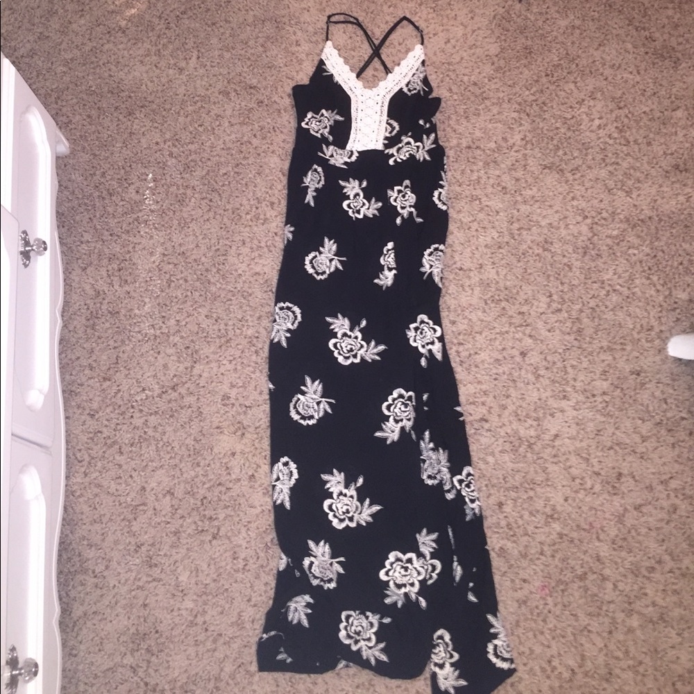 Black and White Maxi Dress